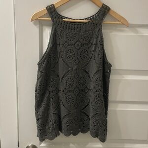 Elegant Green Crochet Top